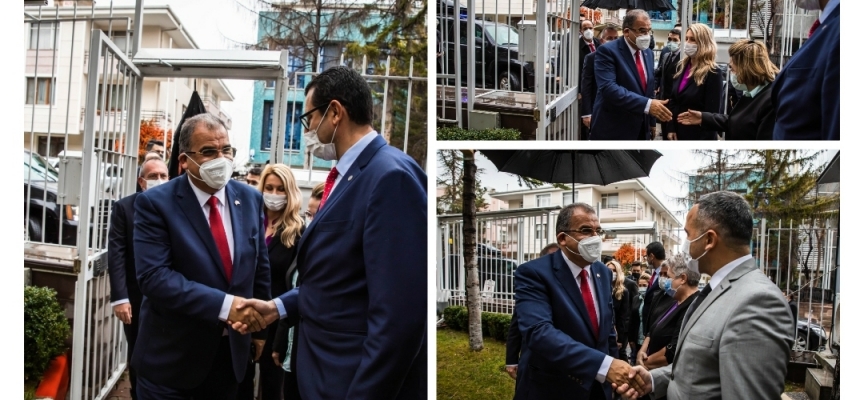 Sucuoğlu,KKTC Ankara Büyükelçiliği’ni de ziyaret etti