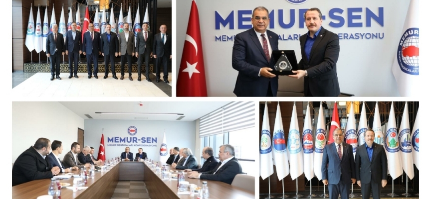 Başbakan Sucuoğlu, Türkiye’nin en büyük sendika konfederasyonlarından Memur-Sen’i ziyaret etti