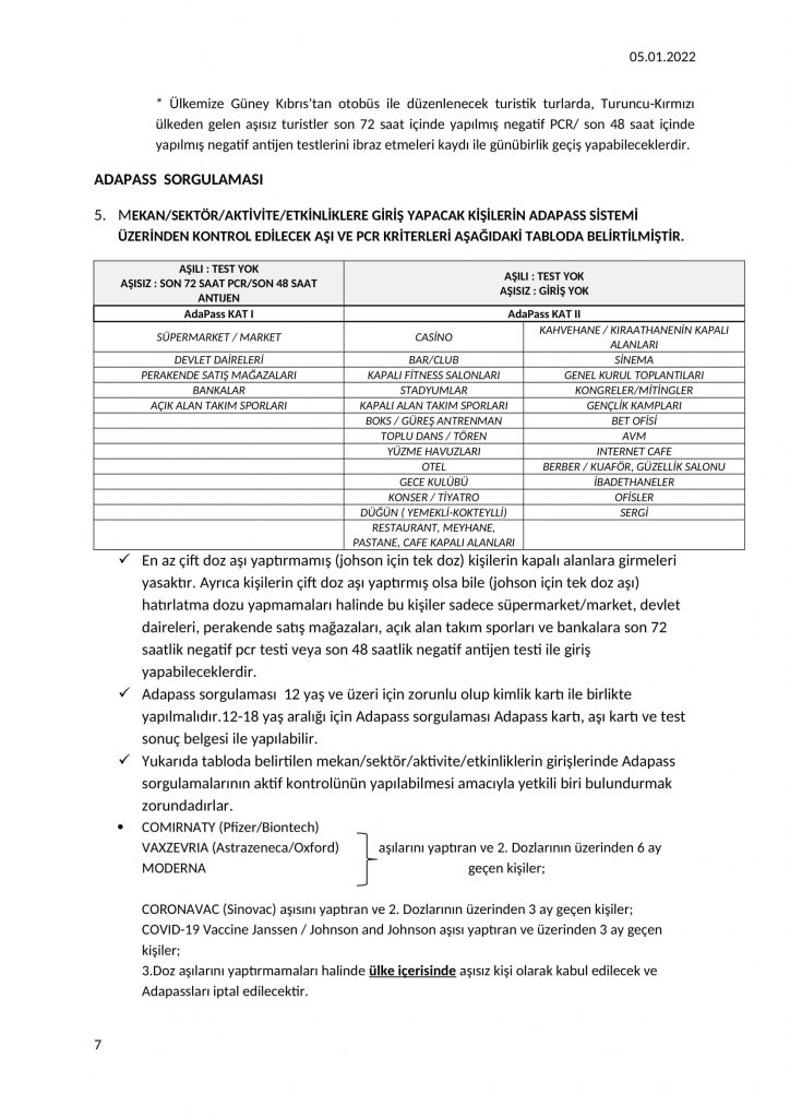 Sağlık Bakanlığı, Bulaşıcı Hastalıklar Üst Komitesi tarafından alınan kararları açıkladı