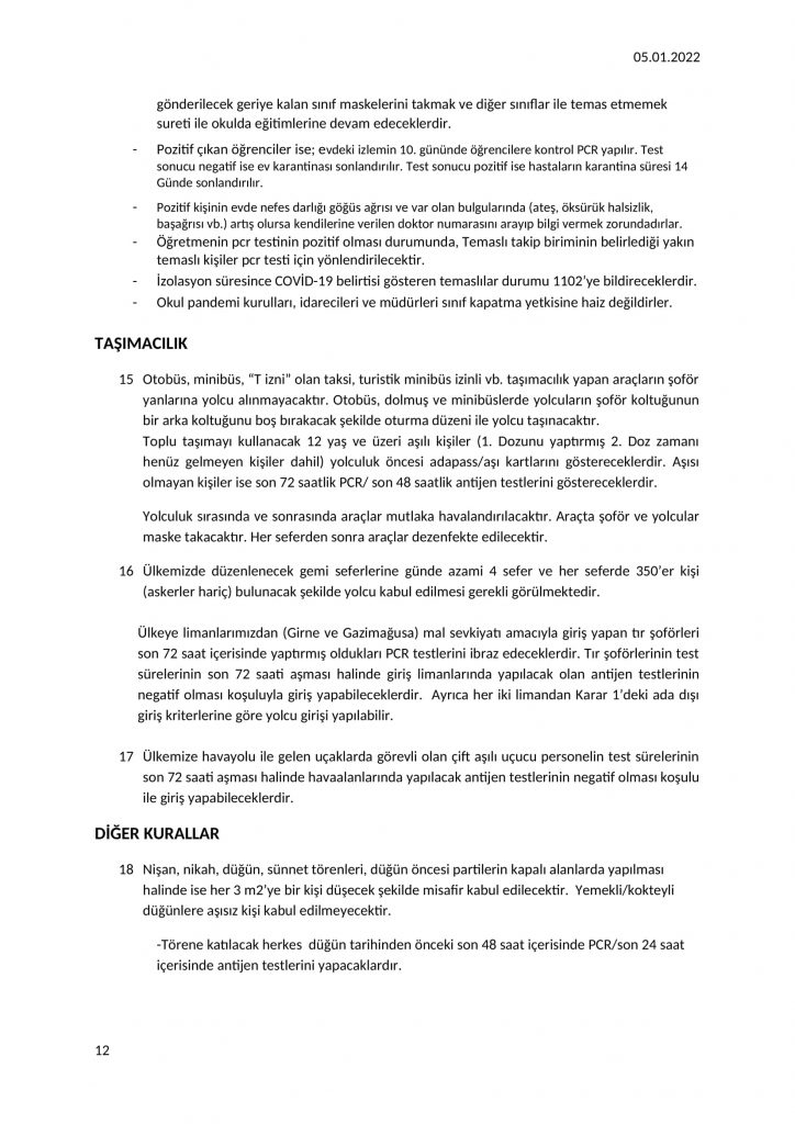 Sağlık Bakanlığı, Bulaşıcı Hastalıklar Üst Komitesi tarafından alınan kararları açıkladı