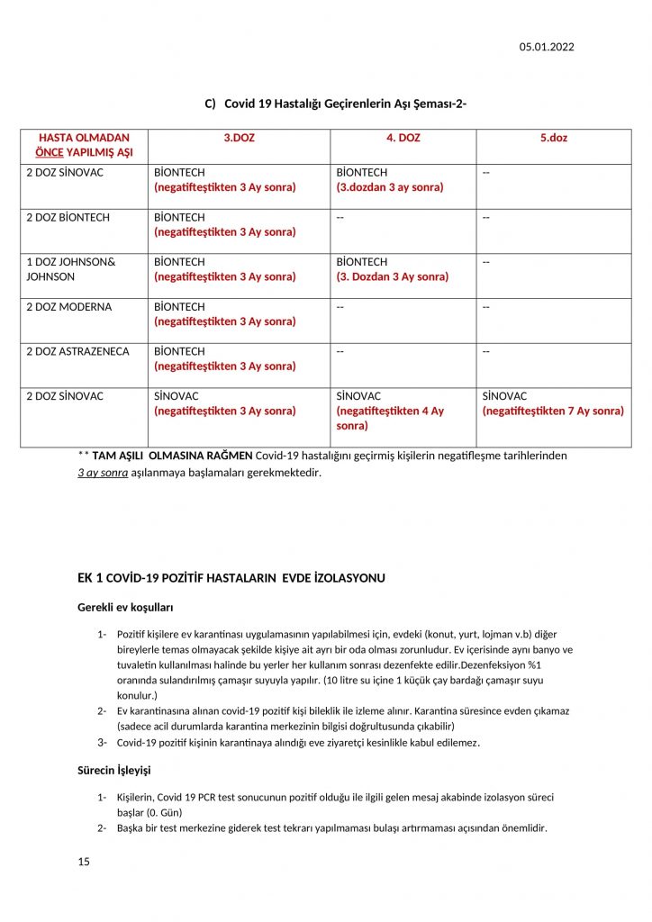 Sağlık Bakanlığı, Bulaşıcı Hastalıklar Üst Komitesi tarafından alınan kararları açıkladı