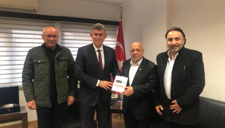 Türkiye’nin Lefkoşa Büyükelçisi Feyzioğlu, HAK-İŞ Genel Başkanı Arslan’ı kabul etti