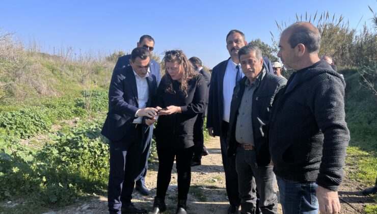 Yayla bölgesinde bulunan derenin ıslahı için yerinde inceleme yapıldı