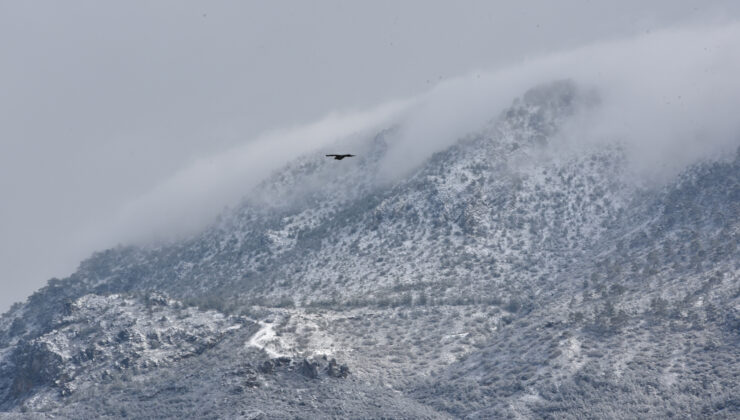 Selvilitepe’de kar, Boğaz’da ise sulu kar yağışı başladı