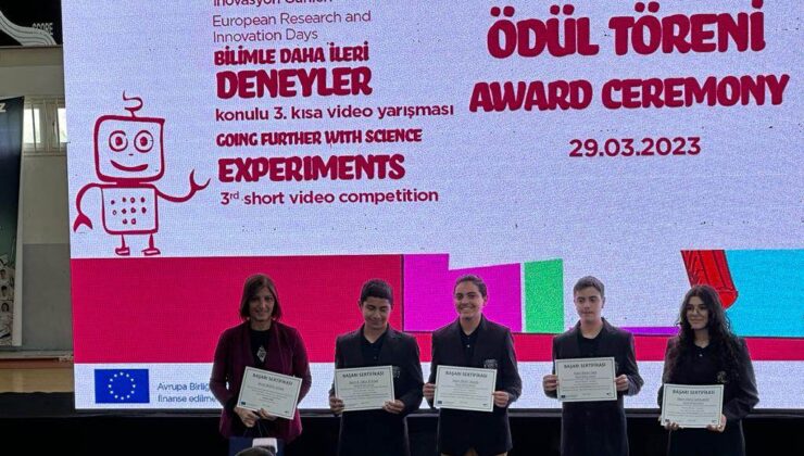 “Bilimle Daha İleri-Deneyler” temasıyla düzenlenen yarışmanın ödülleri verildi