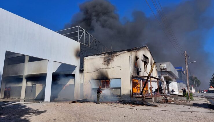 Sanayi bölgesindeki yangın ile ilgili 2 tutuklama