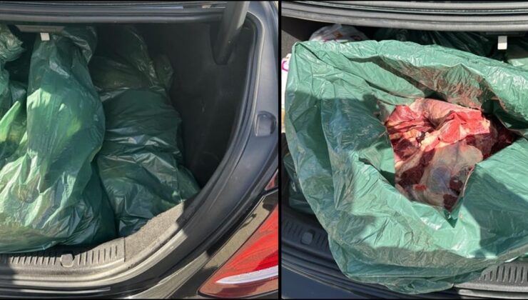 Metehan Kara Giriş Kapısında 190 kilo kaçak etle yakalandı!