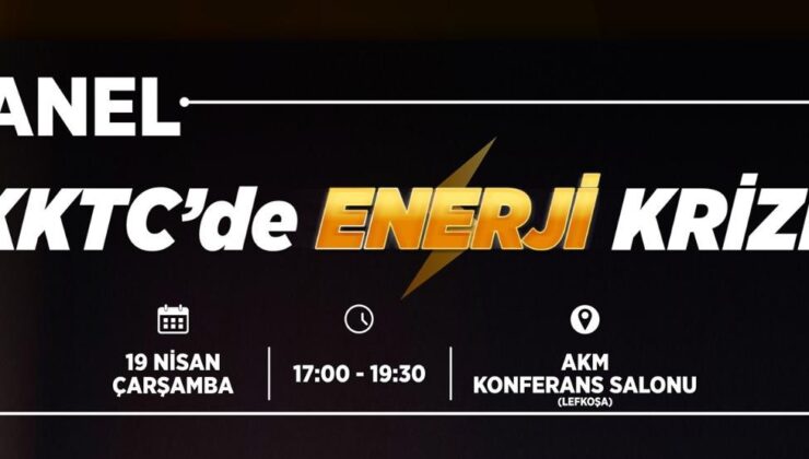 KTMMOB yarın “KKTC’de enerji krizi” konulu panel düzenliyor