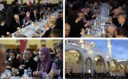 Oktay, Hala Sultan Camii’deki iftara katıldı