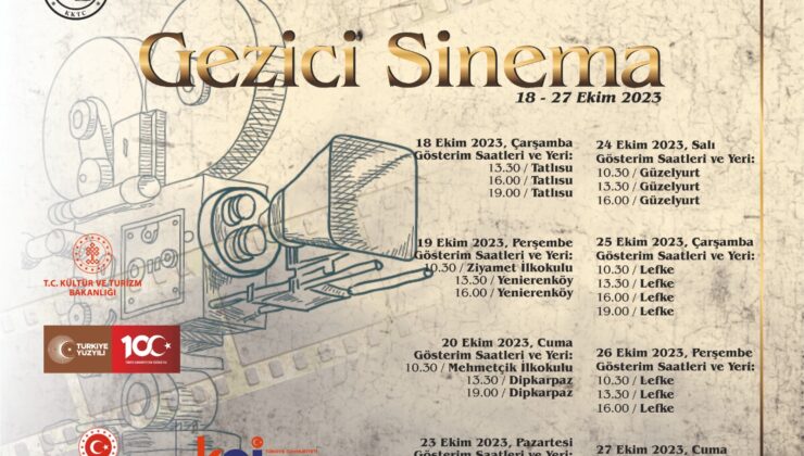 “Gezici Sinema Kamyonu” 18-27 Ekim tarihleri arası KKTC’deki altı beldede gösterimler yapacak – BRTK