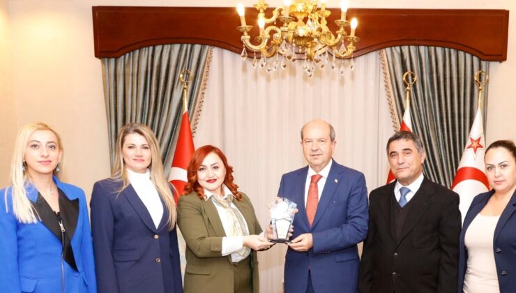 Cumhurbaşkanı Ersin Tatar’a LEGADDER’den teşekkür plaketi