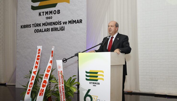 Cumhurbaşkanı Tatar: “Enerjinin verimli kullanılması konusunda mimar ve mühendislerin yaptığı çalışmalar önemlidir”