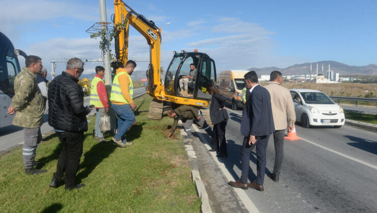 Gönyeli-Alayköy sınırlarında bulunan ana arterlerin aydınlatma çalışmaları sürüyor – BRTK