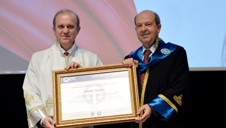 Cumhurbaşkanı Tatar’a Karadeniz Teknik Üniversitesi’nde fahri doktora tevdi edildi – BRTK