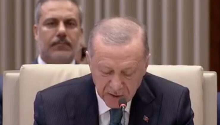 TC Cumhurbaşkanı  Erdoğan: KTC’nin teşkilatımızın bugünkü zirvesinde onur konuğu olarak yer alması dayanışma irademizin tezahürüdür. Kendilerinin yakın zamanda tam üye olarak yer almasını bekliyoruz. Kıbrıs’ta adil çözüm için Türk dünyasına sorumluluk düşüyor