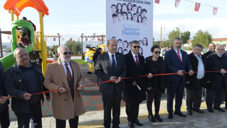 “Türkmenköy Şampiyon Melekler Çocuk Parkı ve Dinlenme Alanı” hizmete açıldı