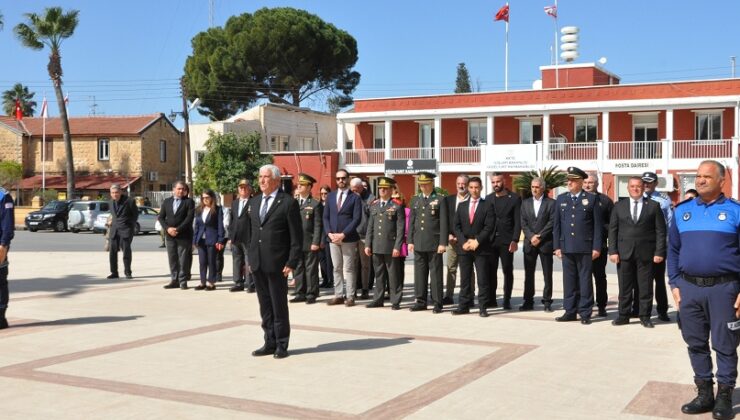 18 Mart Şehitler Günü nedeniyle Güzelyurt’ta tören düzenlendi