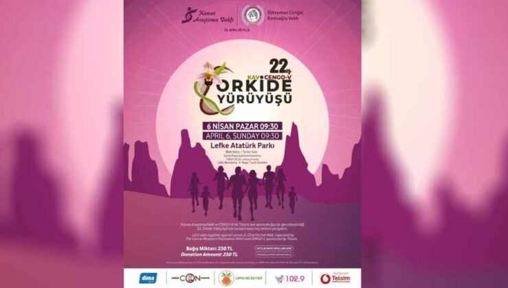 22.Orkide Yürüyüşü 6 Nisan’da Lefke’de yapılacak