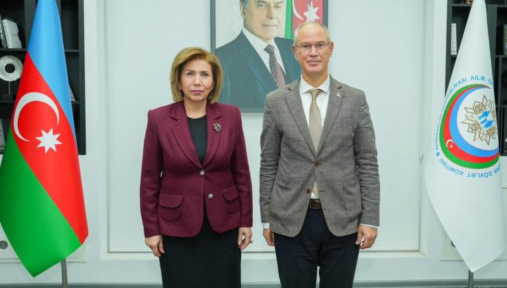 BAKAN HASİPOĞLU, AZERBAYCAN’DA  AİLE BAKANI BAHAR MURADOVA İLE GÖRÜŞTÜ