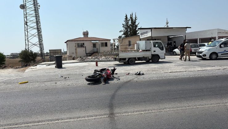 Girne’de trafik kazası: 1 yaralı