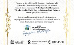 ŞEHİT VE GAZİ YAKINLARINA KARTLARI TÖRENLE TAKDİM EDİLECEK