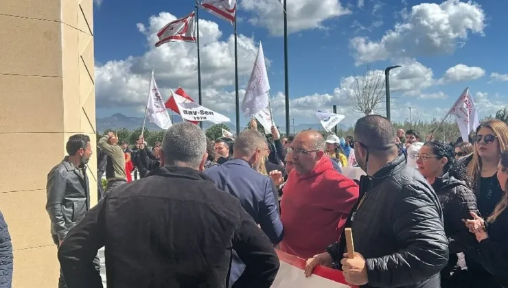 Sendikalar barikatları aşarak kapıya dayandı!