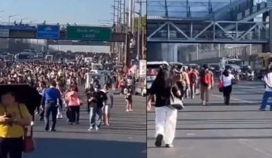 Filipinlerde toplu ulaşım durdu