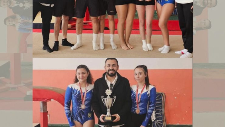Lefkoşa Cimnastik Kulübü sporcuları kürsüyü boş bırakmadı