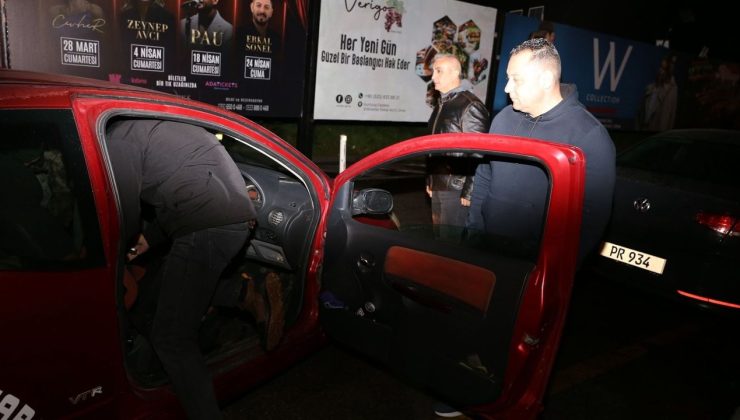 Bir gecede bin 233 sürücüye ceza