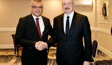 Cumhurbaşkanı Tufan Erhürman, Azerbaycan Cumhurbaşkanı İlham Aliyev ile görüştü