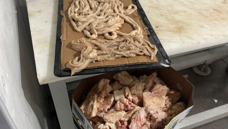 Marketlere sağlıksız et operasyonu