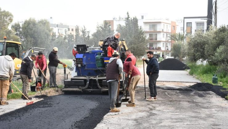 Gönyeli Acısu Sokak’ta yağmur suyu drenaj çalışması tamamlandı