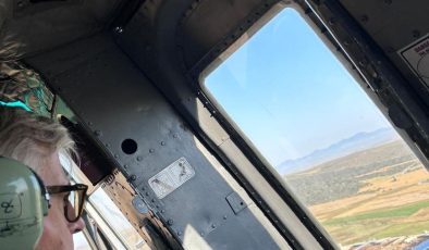 Ara bölgede helikopterle inceme