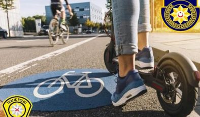 Polis, elektrikli scooter kurallarını hatırlattı, uyarılarda bulundu