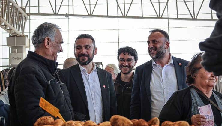TDP Gazimağusa’da açık pazarda esnaf ve vatandaşlarla buluştu