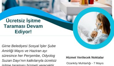 Girne Belediyesi’nden ücretsiz işitme tarama testi