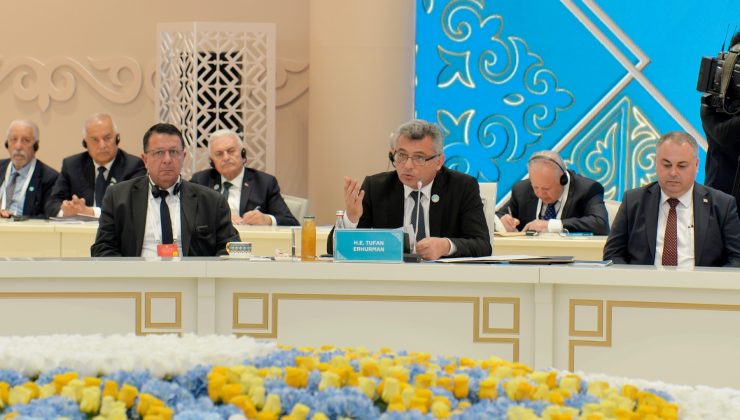 Kazakistan’daki TDT zirvesine katılan Cumhurbaşkanı Erhürman yurda döndü