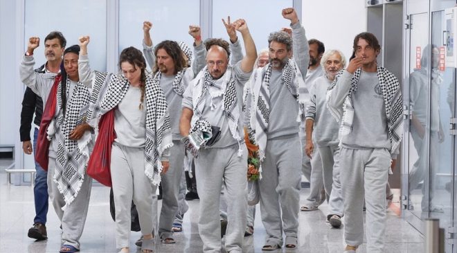 Küresel Sumud Filosu’nda Alıkonulan İtalyan Aktivistlerin Bir Kısmı Ülkelerine Döndü