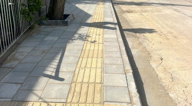 Aslanköy’deki drenaj ve kaldırım çalışması tamamlandı
