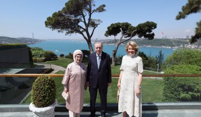 Erdoğan, Belçika Kraliçesi Mathilde ile görüştü