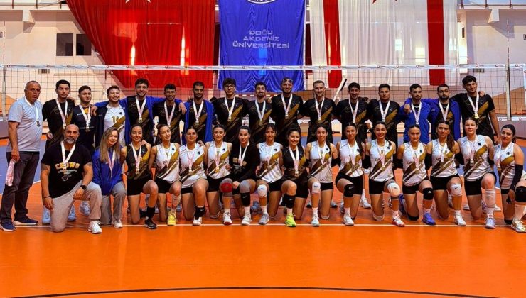 Üniversiteler voleybolda şampiyonluklar DAÜ’nün