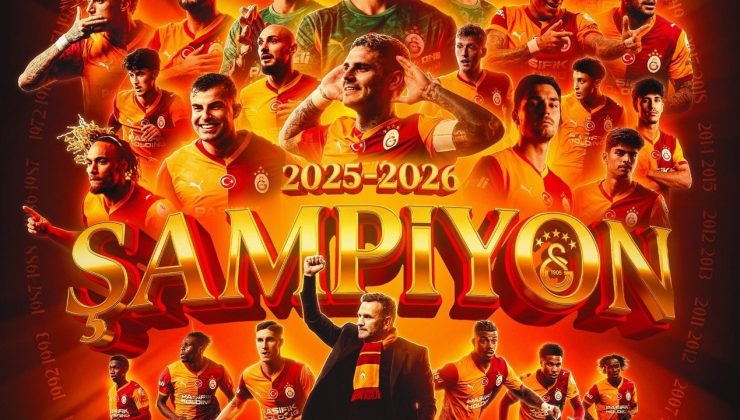 Türkiye’de şampiyon Galatasaray