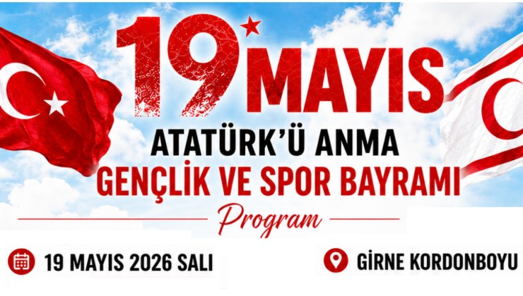 Girne Kordonboyu’nda 19 Mayıs etkinlikleri yapılacak