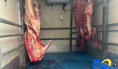 Hamitköy’de sağlıksız koşullarda, kaçak kesilen etler imha edildi