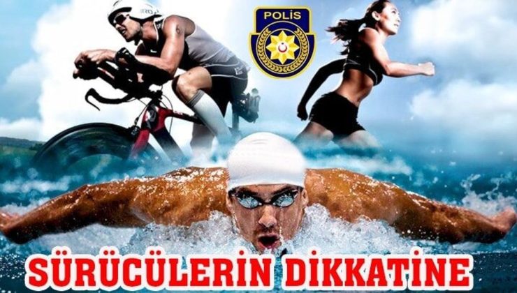 Mehmetçik’te Pazar günü yapılacak triatlon yarışı nedeniyle trafik kontrollü sağlanacak
