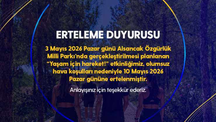 Turkcell’in “Yaşam için Hareket” etkinliği 10 Mayıs’a ertelendi