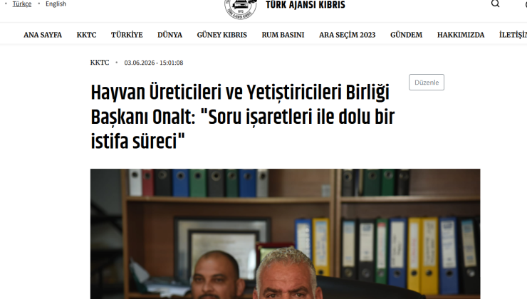 TAK’tan Hayvan Üreticileri ve Yetiştiricileri Birliği’nin İddialarına Yanıt