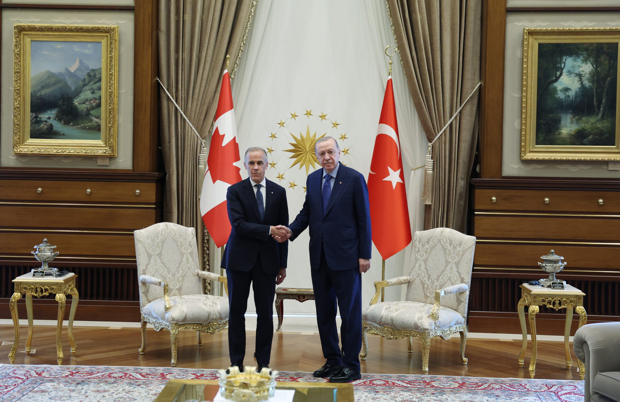 Cumhurbaşkanı Erdoğan, Kanada Başbakanı Carney ile görüştü