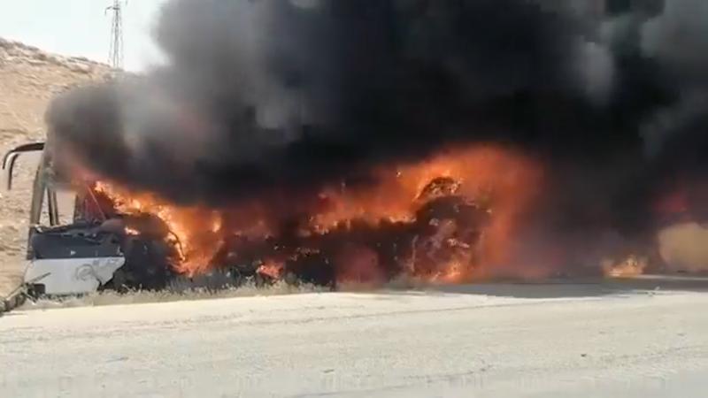 Suriye’de İki Yolcu Otobüsü Çarpıştı35 Ölü, 30 Yaralı