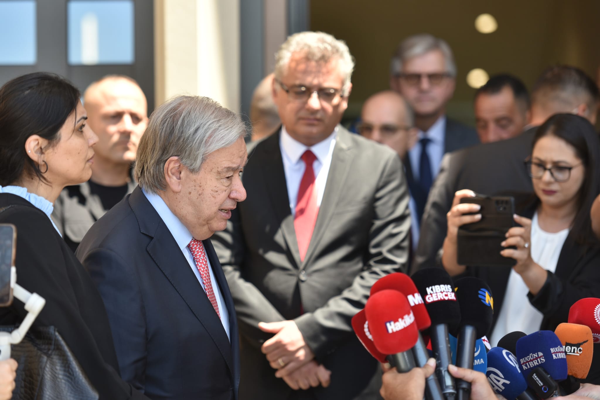 Cumhurbaşkanı Erhürman ile BM Genel Sekreteri Guterres’in Görüşmesi Sona Erdi